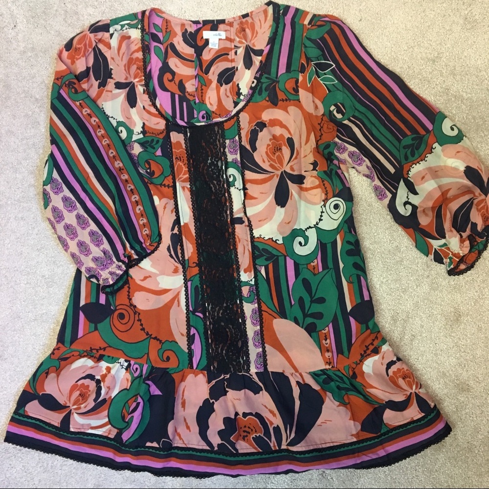Anthropologie silk blouse